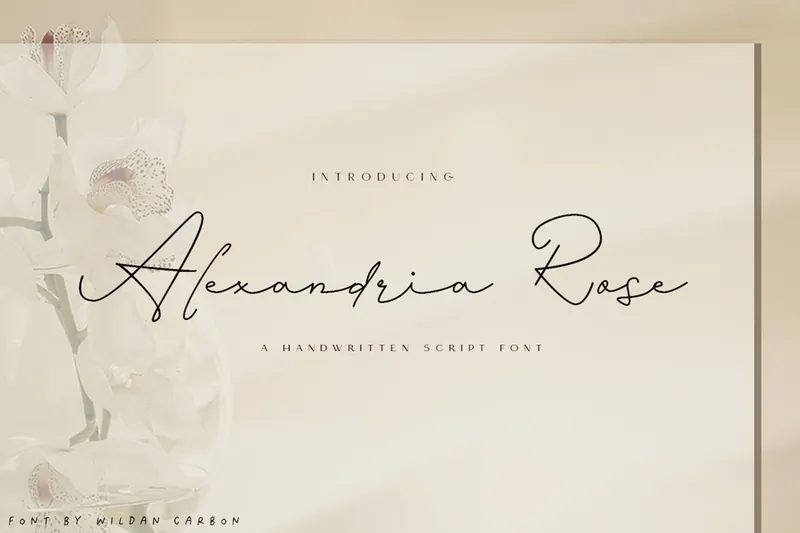 Alexandria Rose Script font