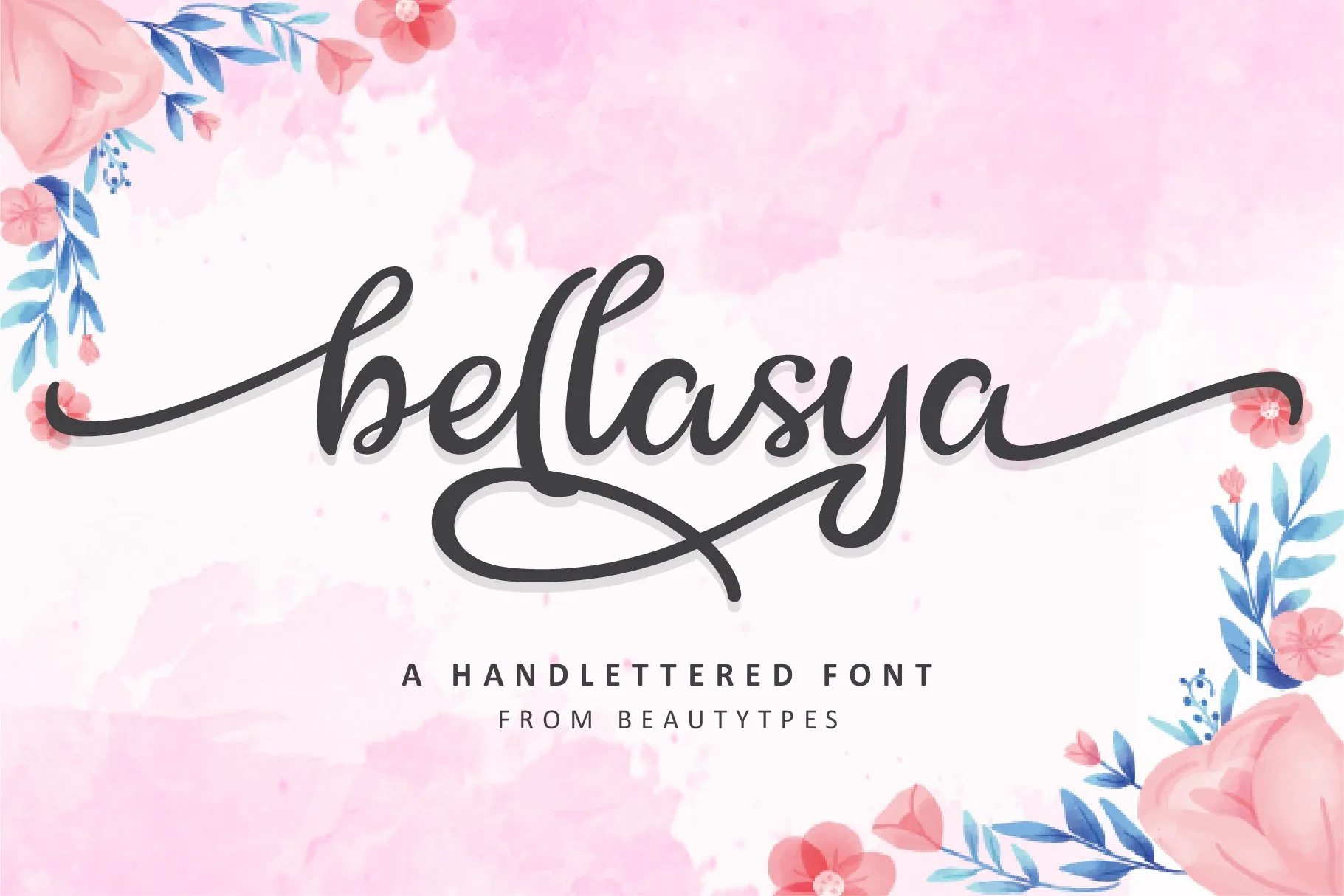 Bellasya brush font cover