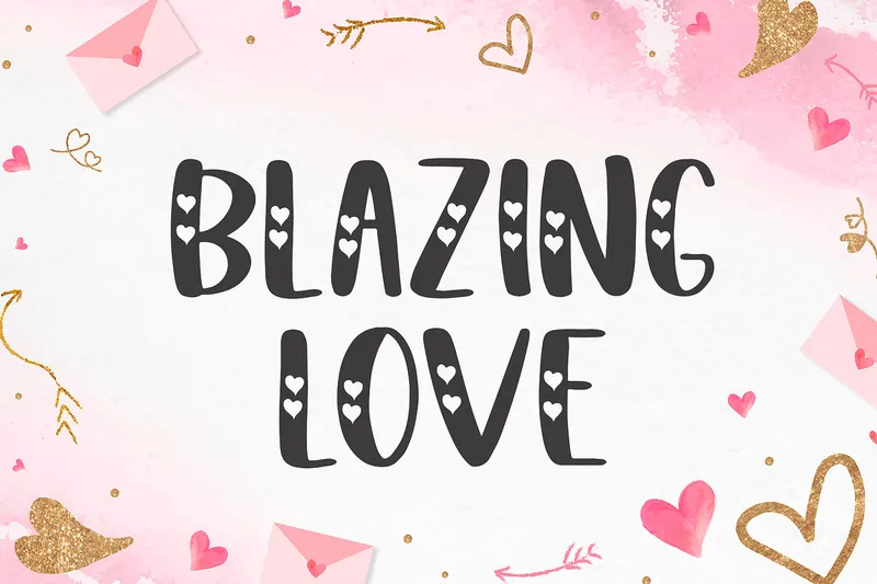 Blazing Love Display font