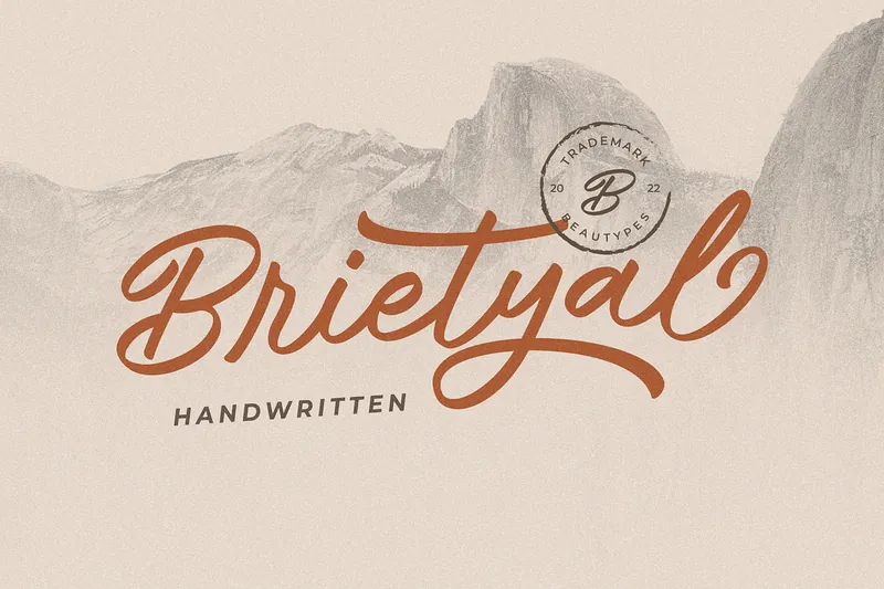 Brietyal Script Handwritten font