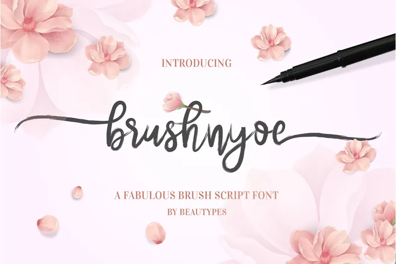 Brushnyoe Brush font