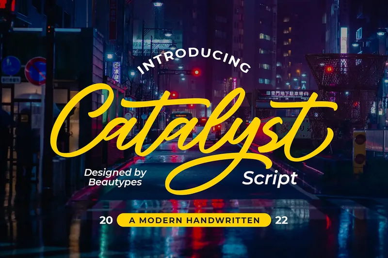 Catalyst Script Handwritten font