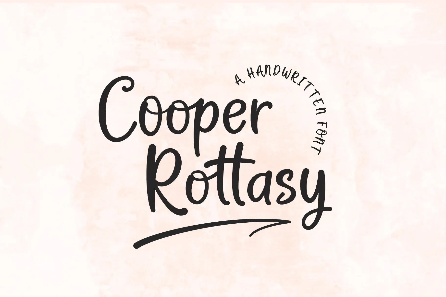 Cooper Rottasy handwritten font cover