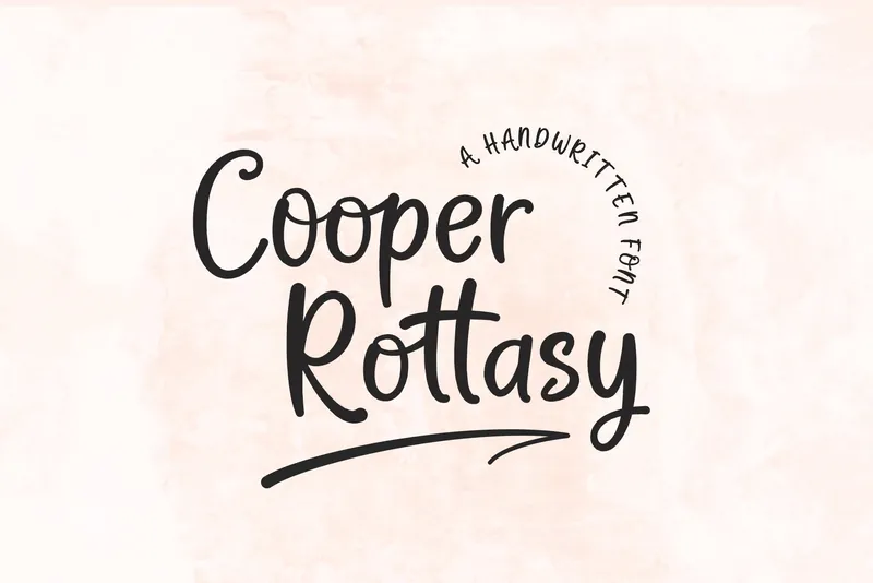 Cooper Rottasy Handwritten font