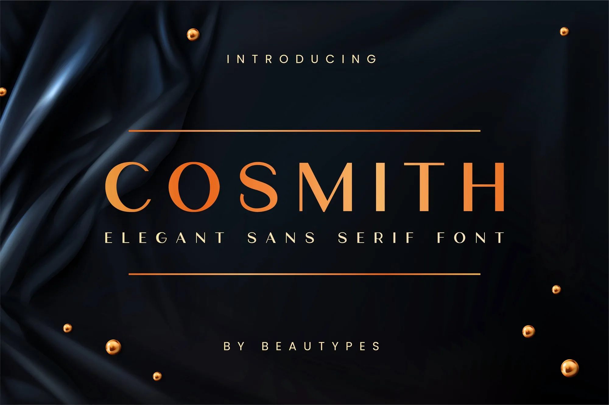 Cosmith sans serif font cover