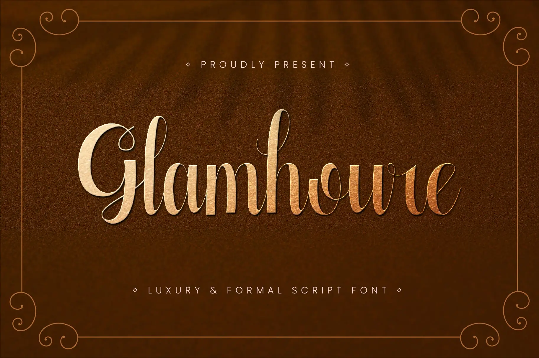 Glamhoure handwritten font cover