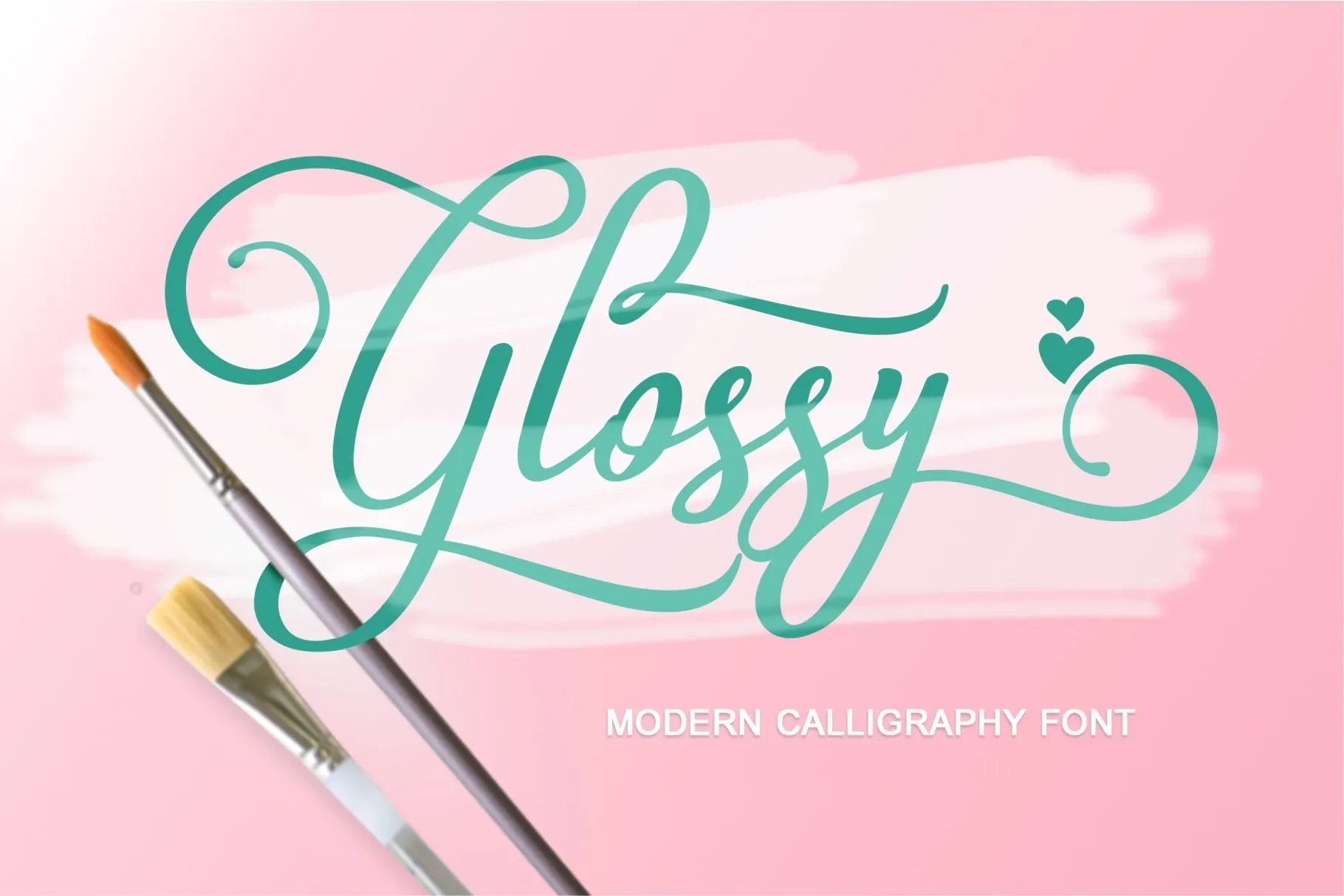 Glossy handwritten font cover