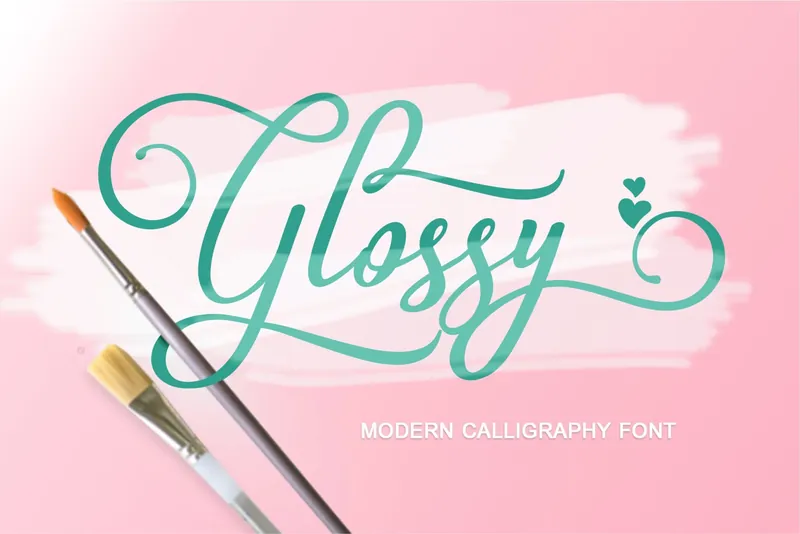 Glossy Handwritten font
