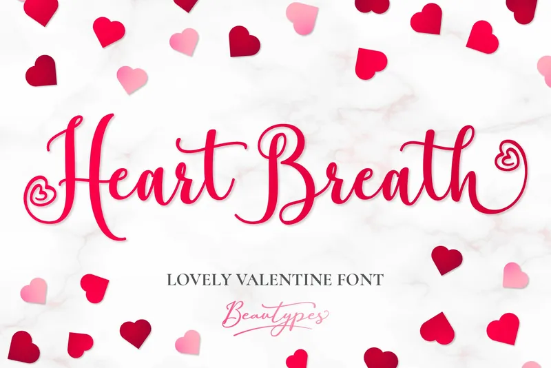 Heart Breath Script font