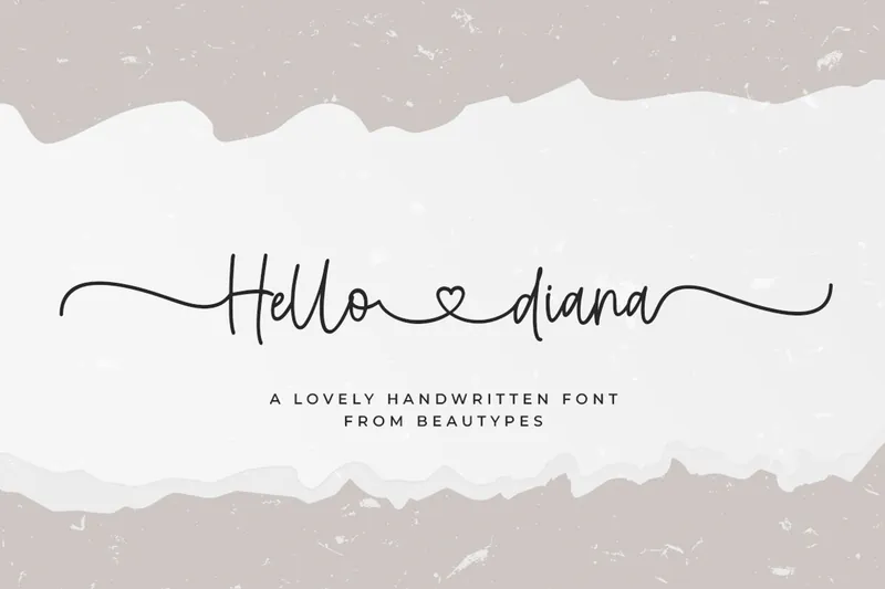 Hello Diana Handwritten font
