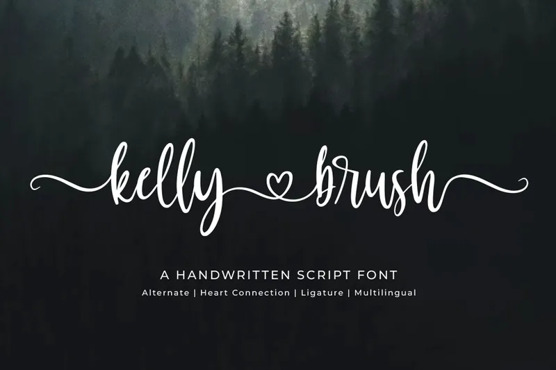 Kelly Brush Brush font