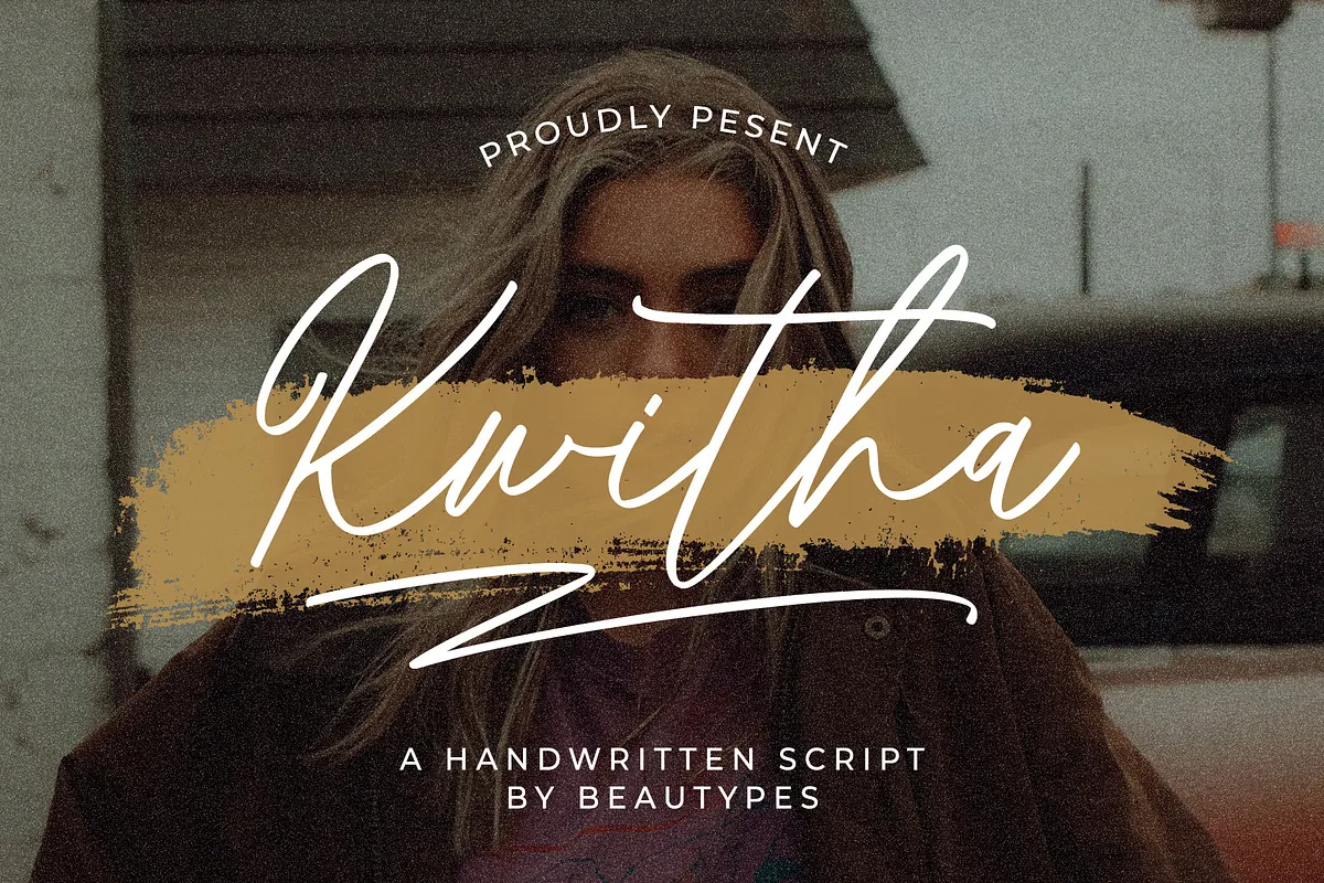 Kwitha handwritten font cover