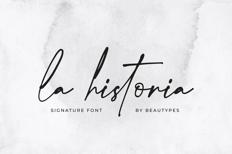 La Historia Handwritten font