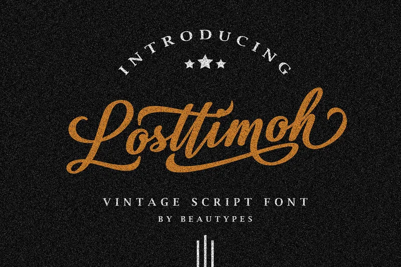 Losttimoh Script font