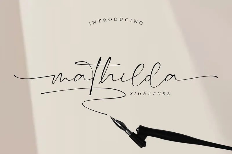 Mathilda Signature Handwritten font