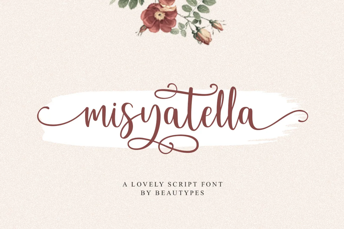 Misyatella handwritten font cover