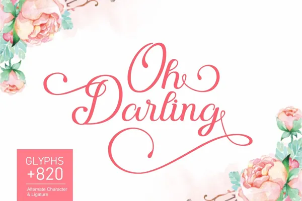 Oh Darling Handwritten font