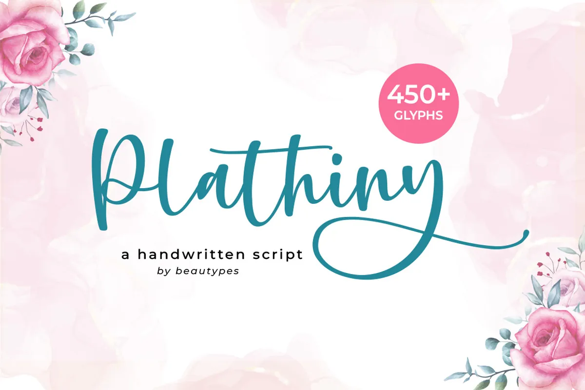 Plathiny handwritten font cover