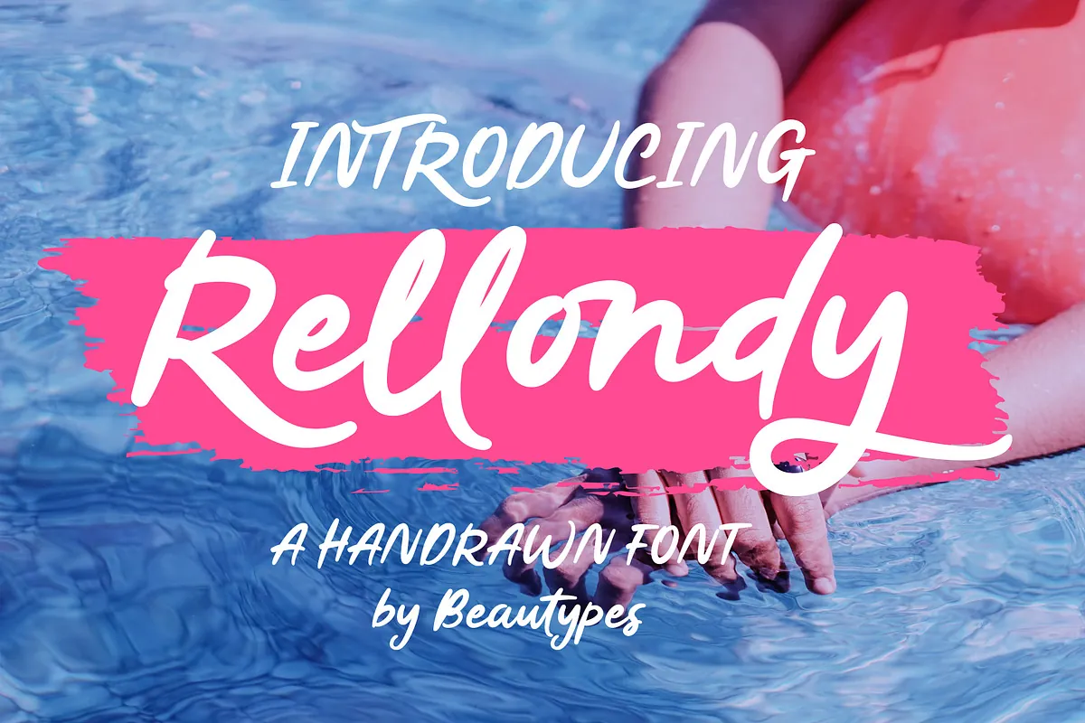 Rellondy handwritten font cover