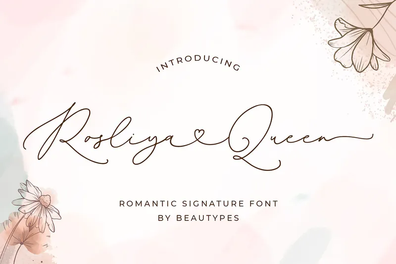 Rosliya Queen Handwritten font