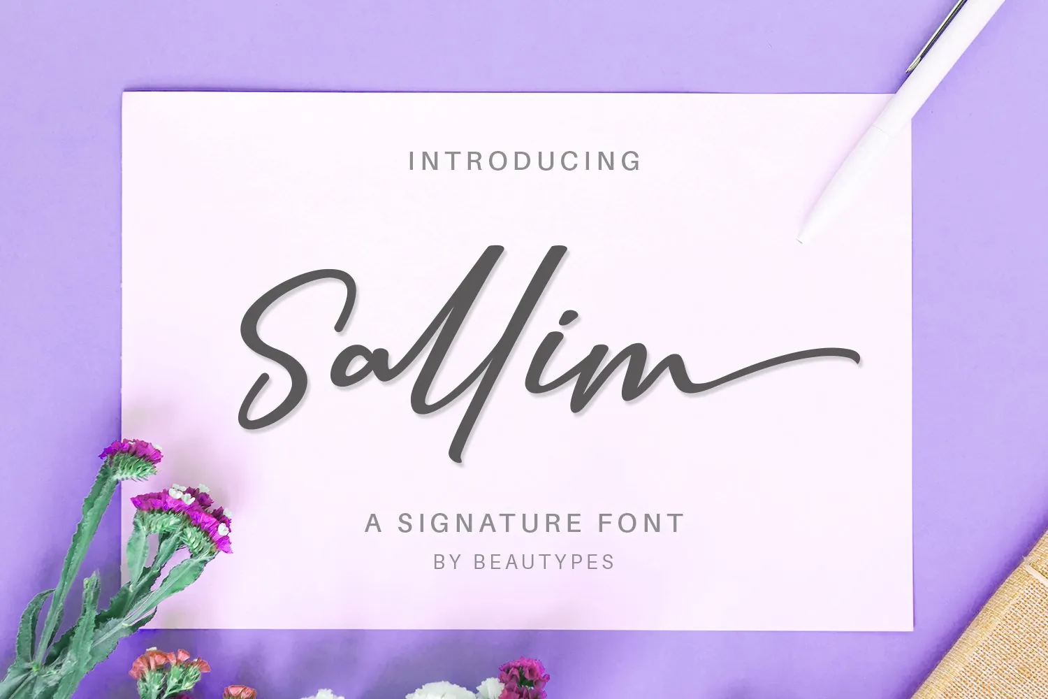 Sallim brush font cover