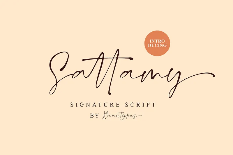 Sattamy Signature Handwritten font