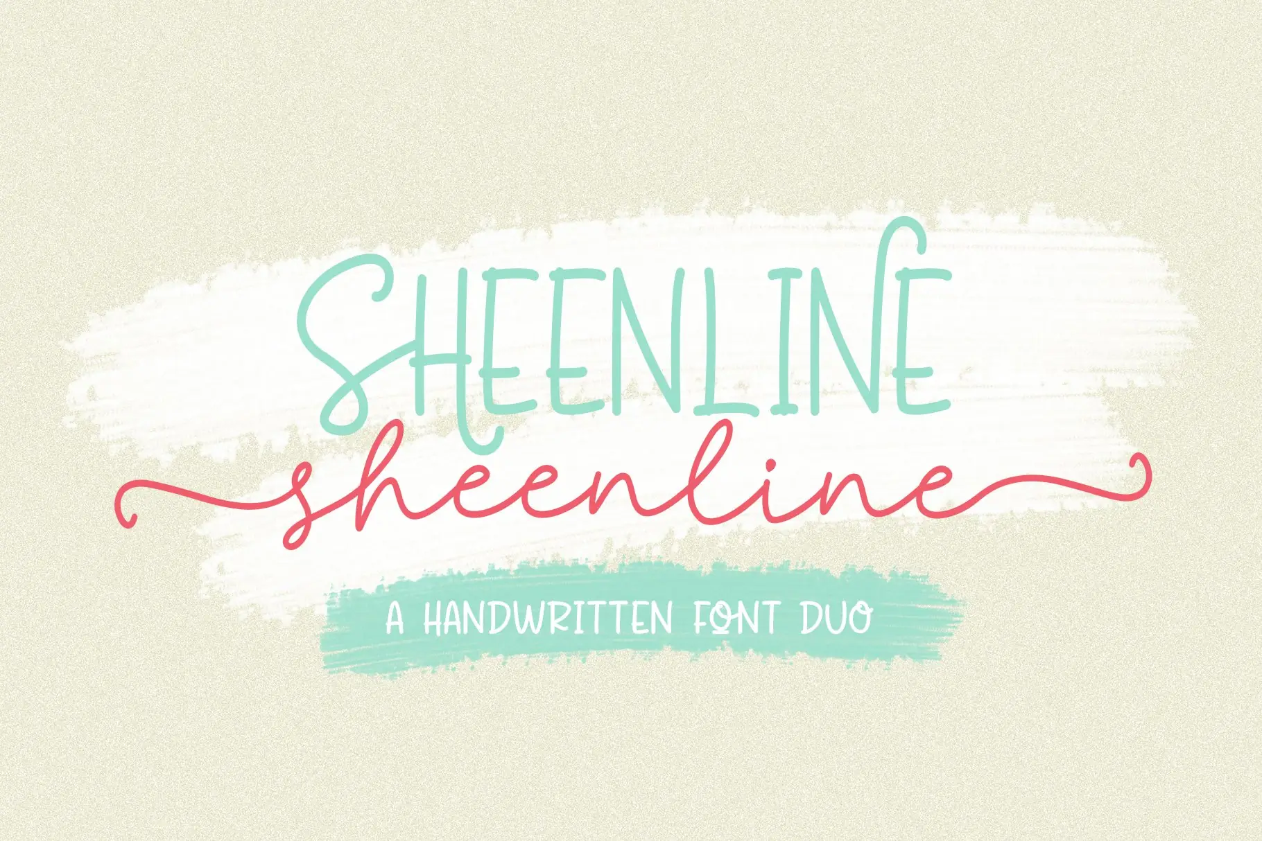 Sheenline sans serif font cover