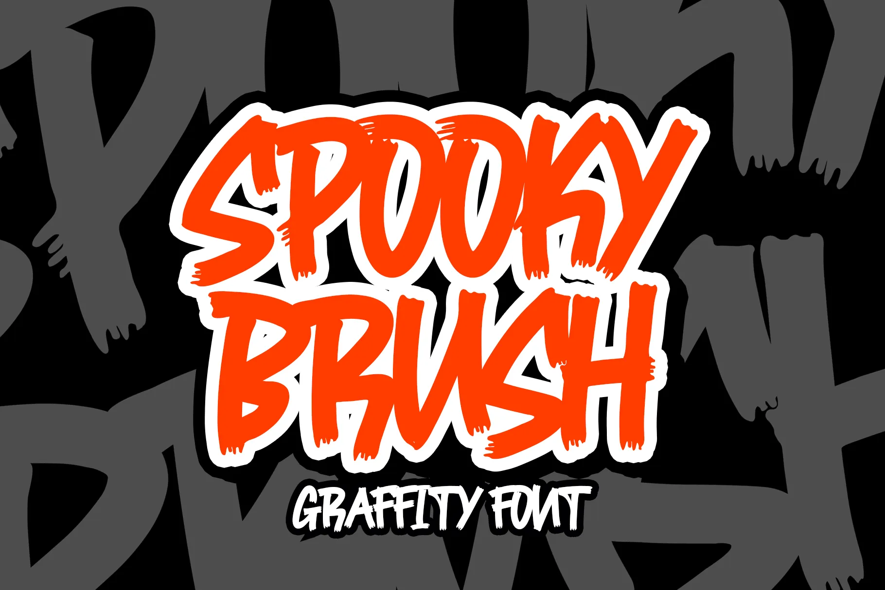 Spooky Brush brush font cover