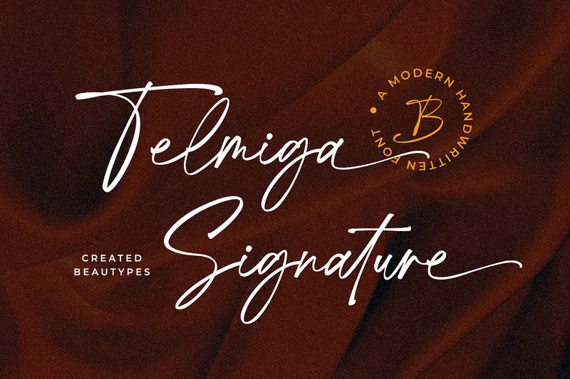 Telmiga Signature Handwritten font