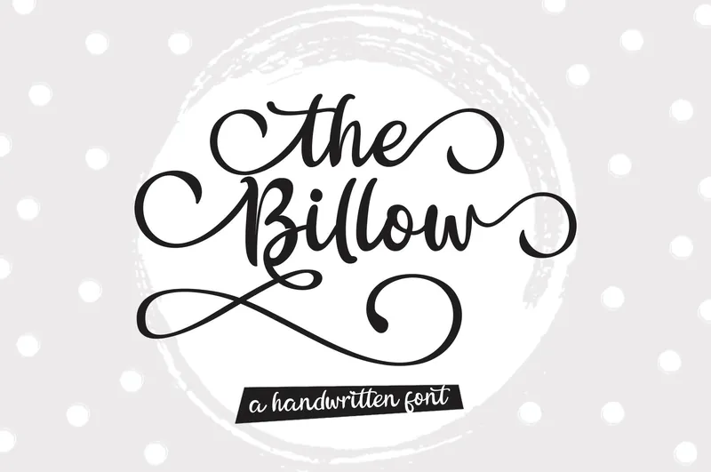 The Billow Brush font