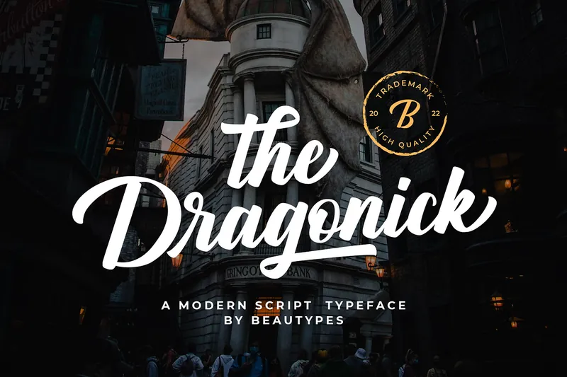 The Dragonick Script font