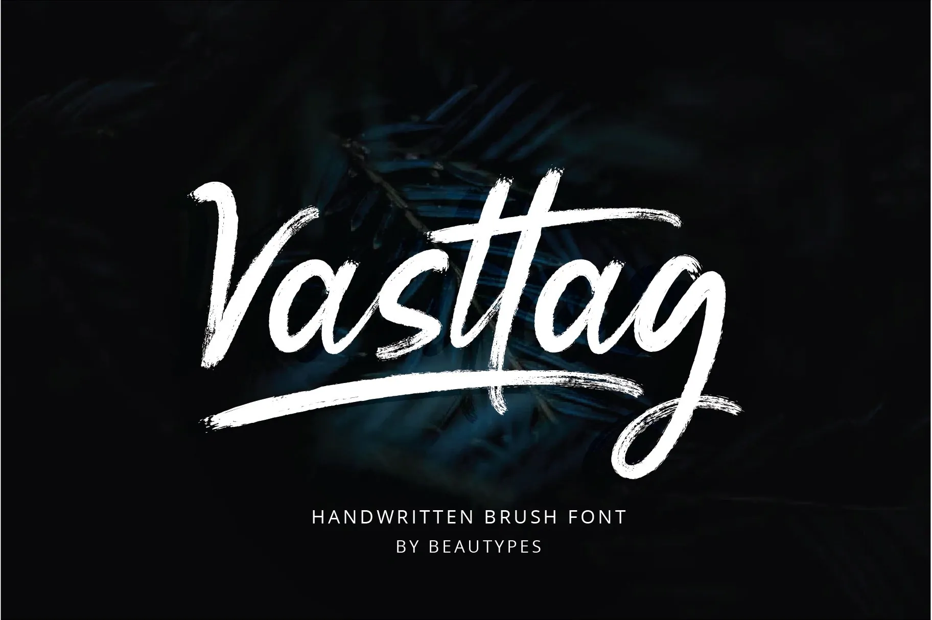 Vasttag Brush brush font cover
