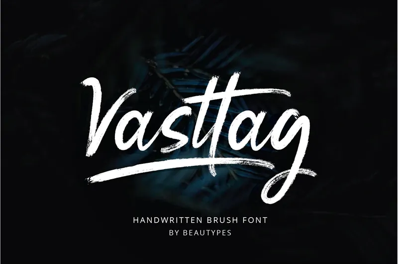 Vasttag Brush Brush font