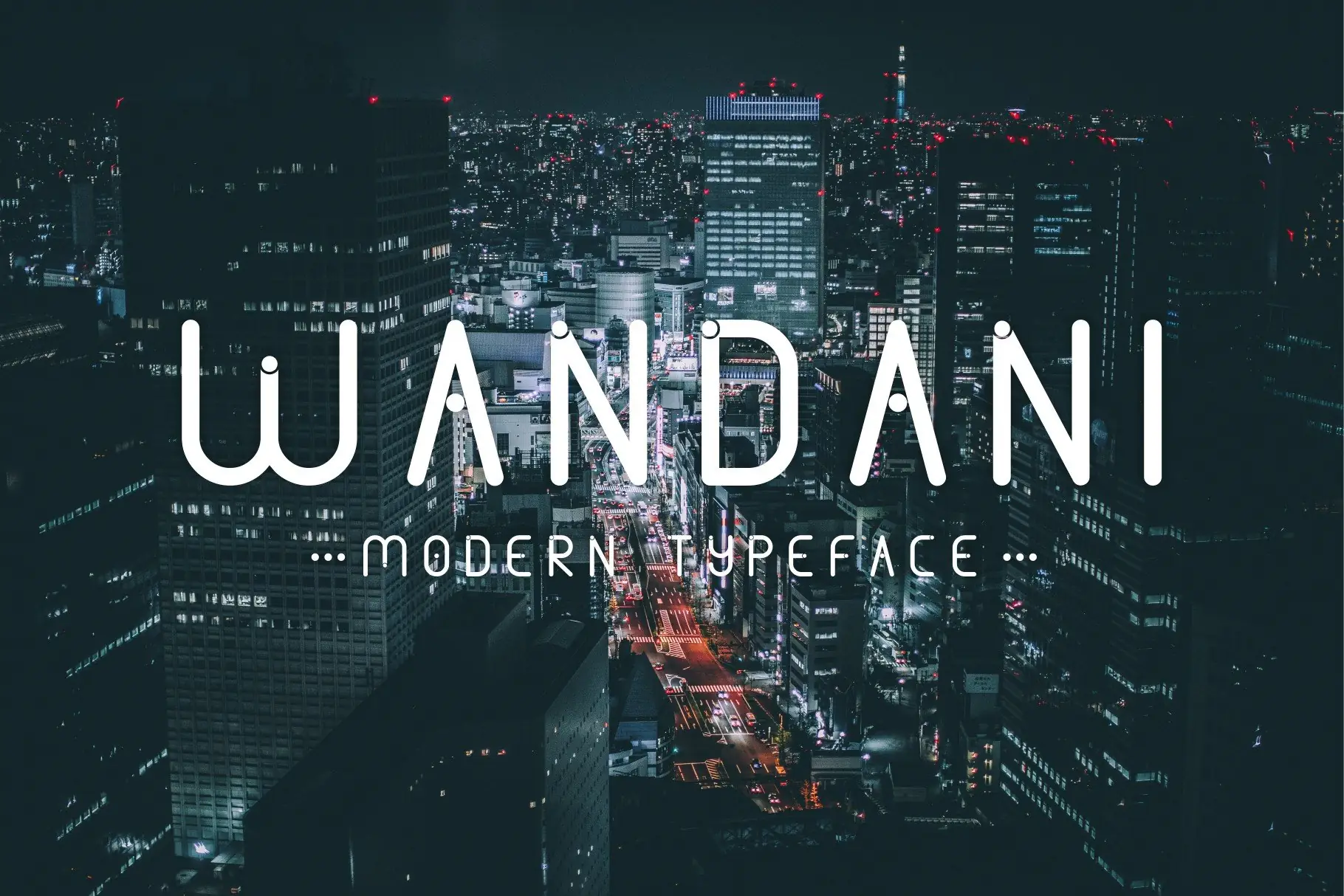 Wandani sans serif font cover